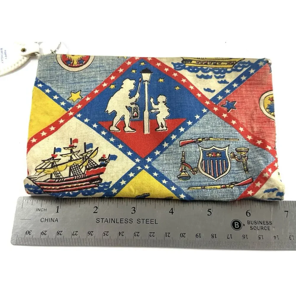 Vintage 1976 Bicentennial Coin Purse Keychain Liberty Bell Pleasant Hills Dairy
